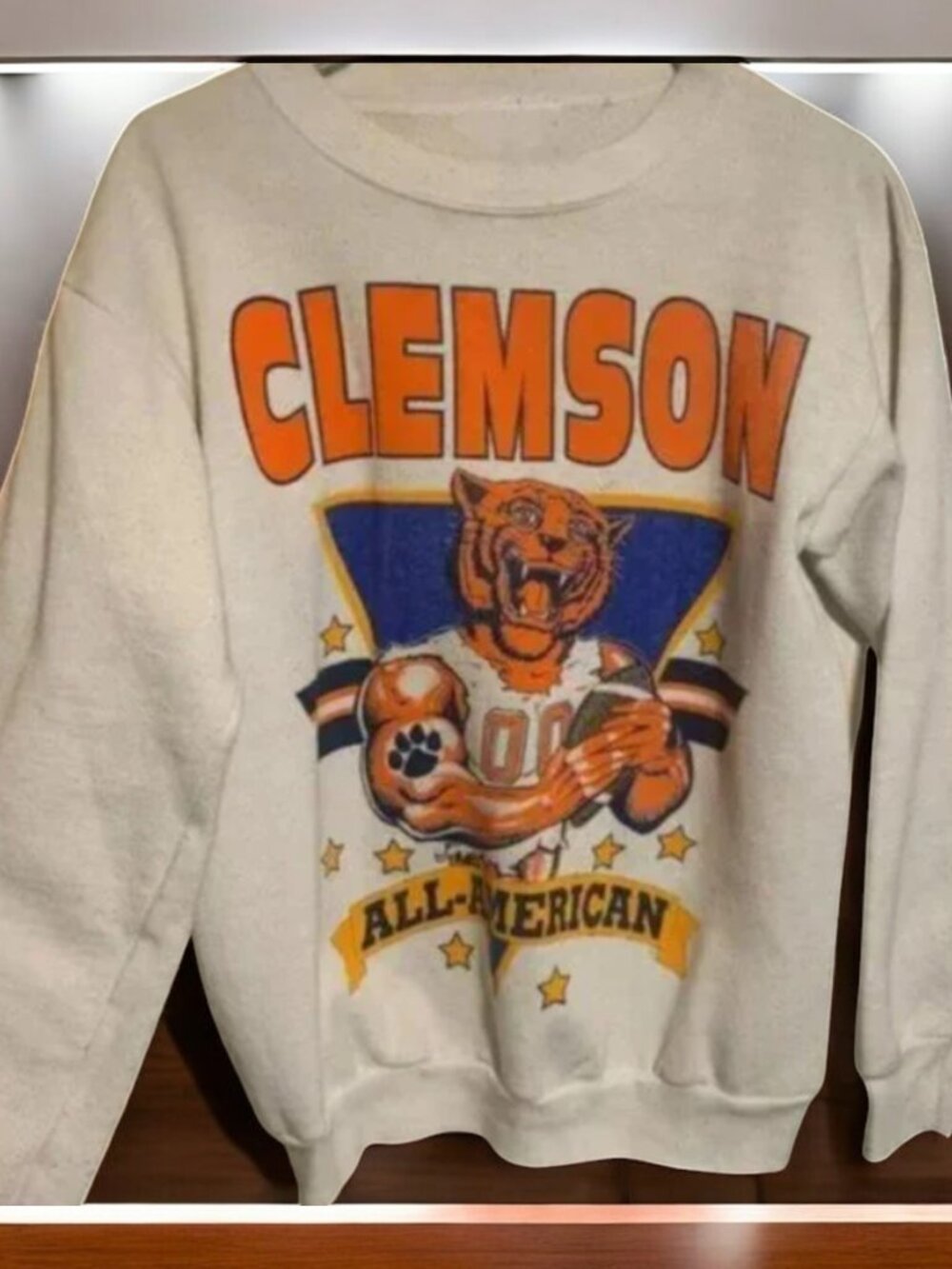 Vintage NCAA Clemson Tigers Football Sweatshirt, Clemson Tigers Shirt REPRINT